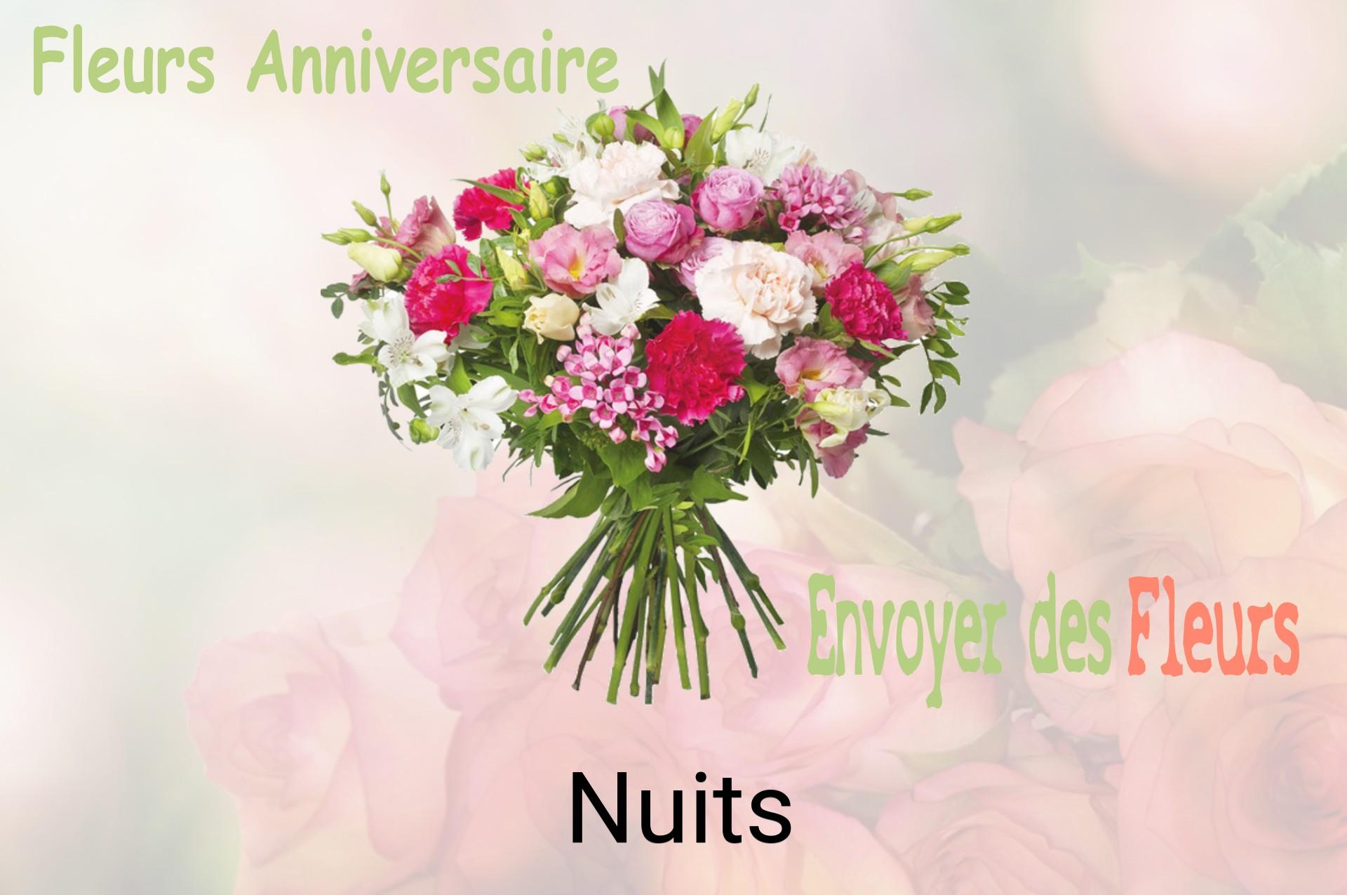 Bouquet de fleurs d’anniversaire livré à Nuits