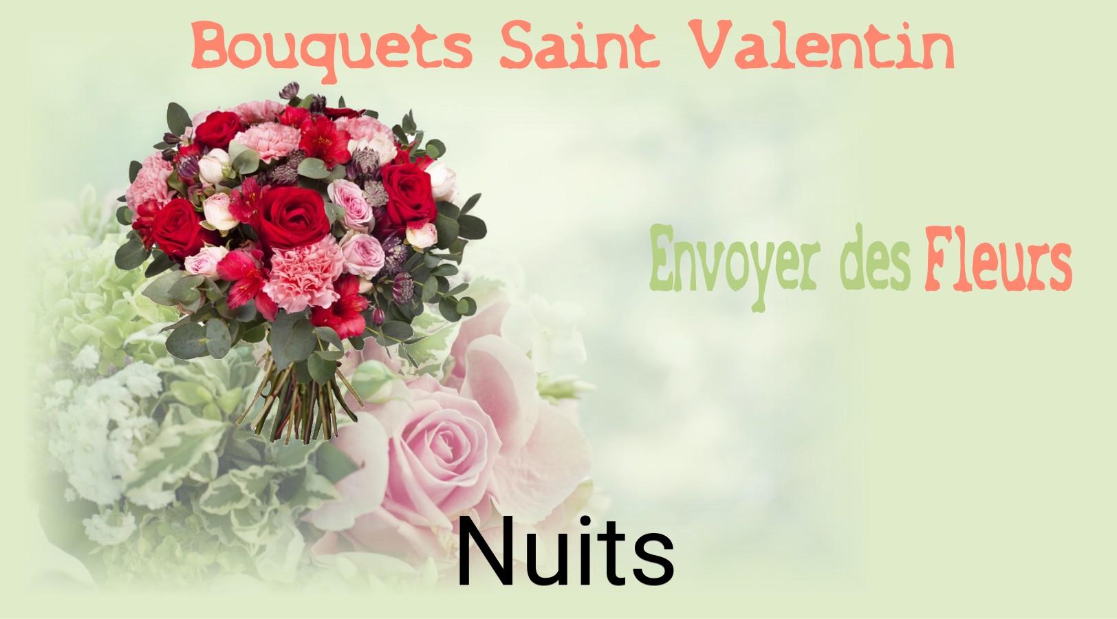 Roses de Saint-Valentin livrées à Nuits